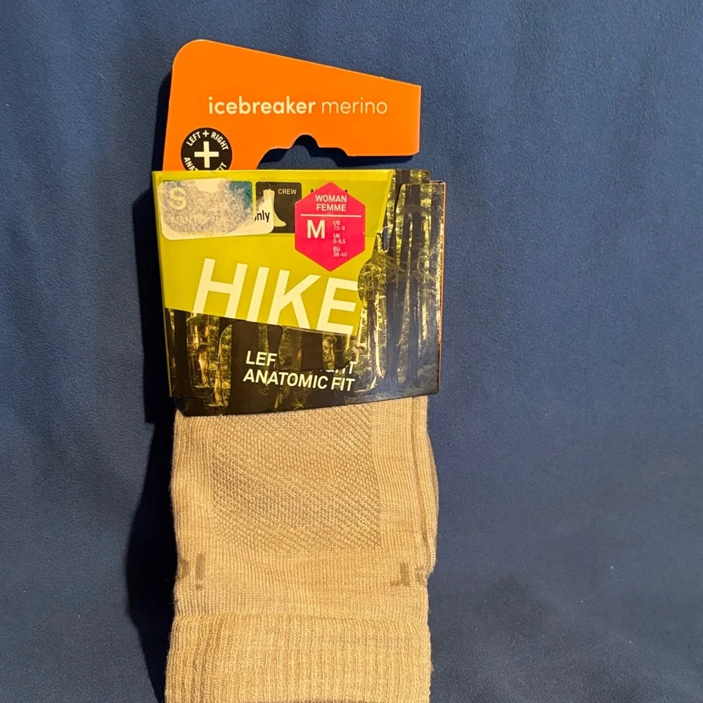 Icebreaker Hike Crew Merino Socks - Light Beige
